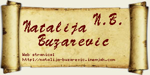 Natalija Buzarević vizit kartica